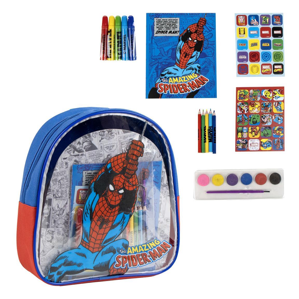 Set coloreable mochila avengers