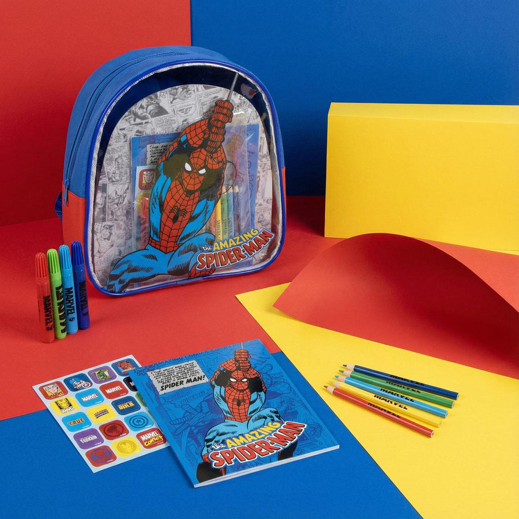 Set coloreable mochila avengers