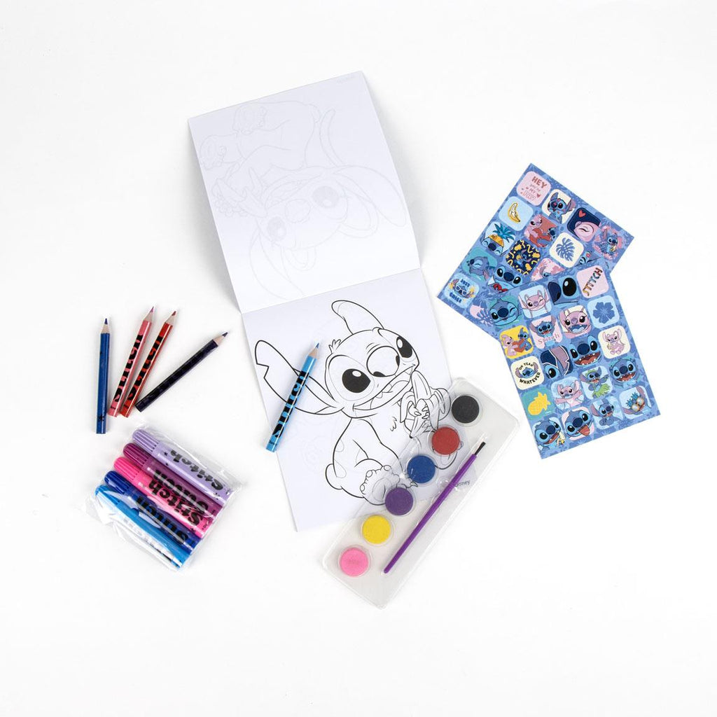 Set coloreable mochila stitch