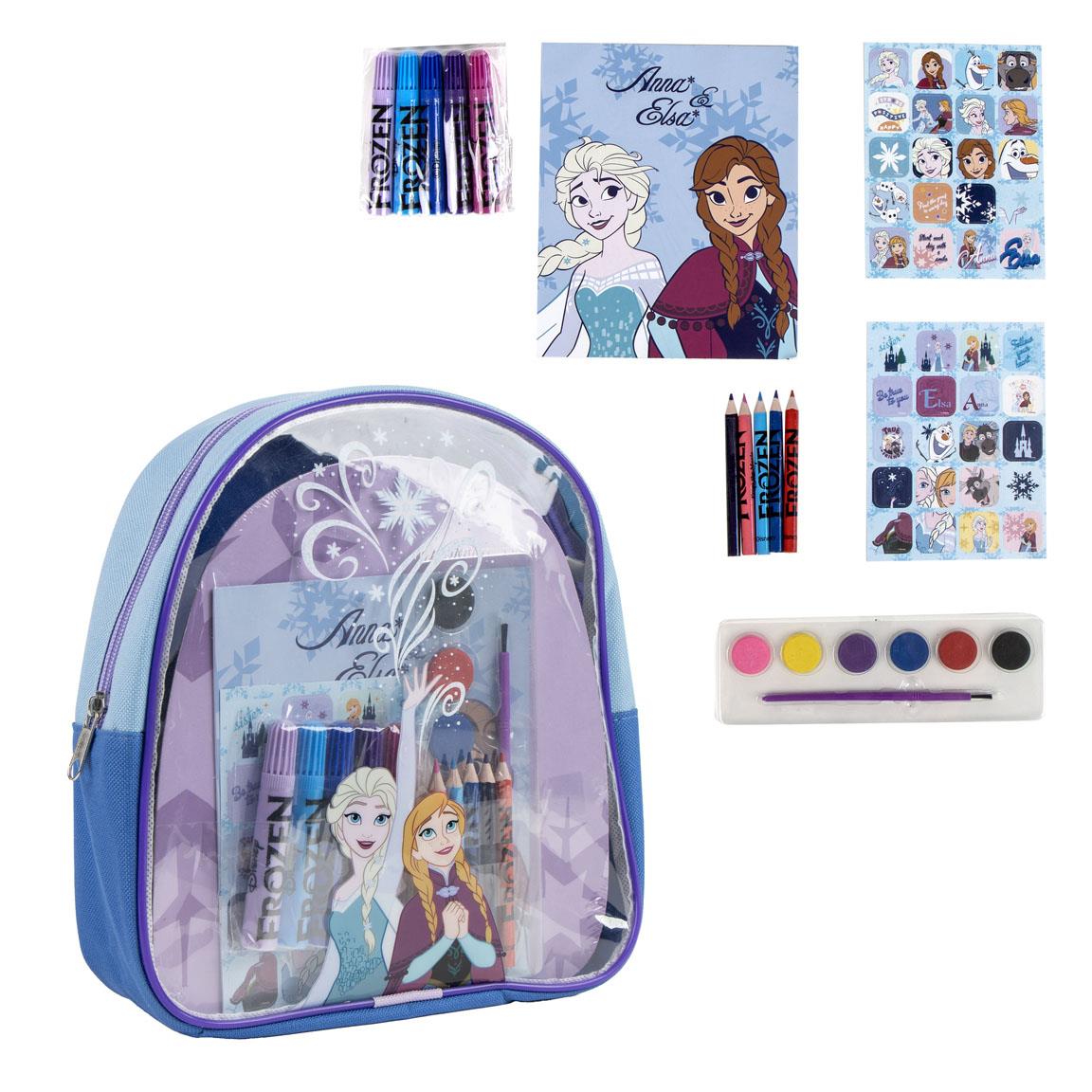 Set coloreable mochila frozen