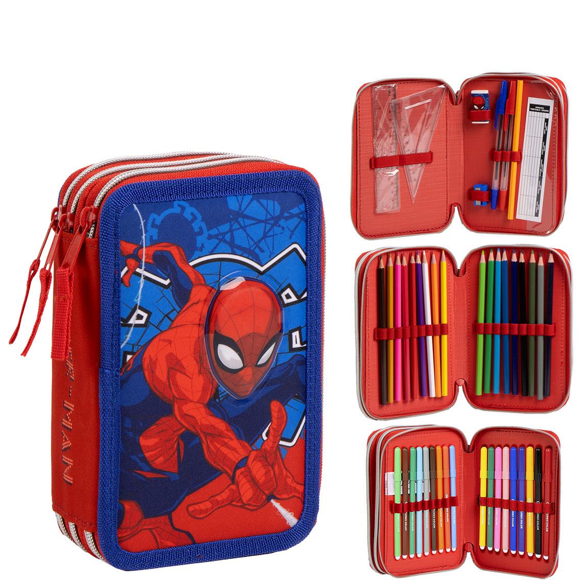 Plumier con accesorios giotto spiderman