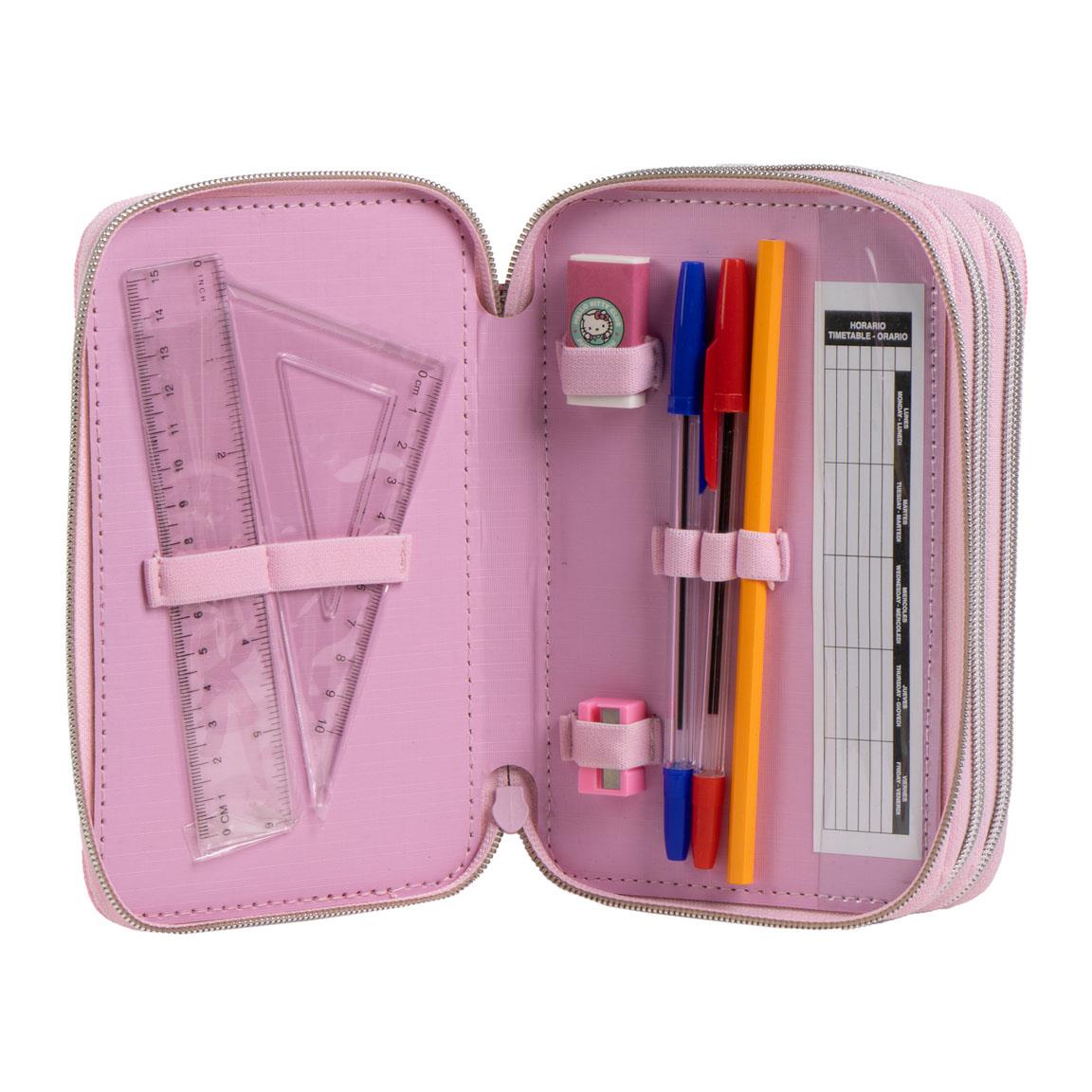 Plumier con accesorios giotto hello kitty