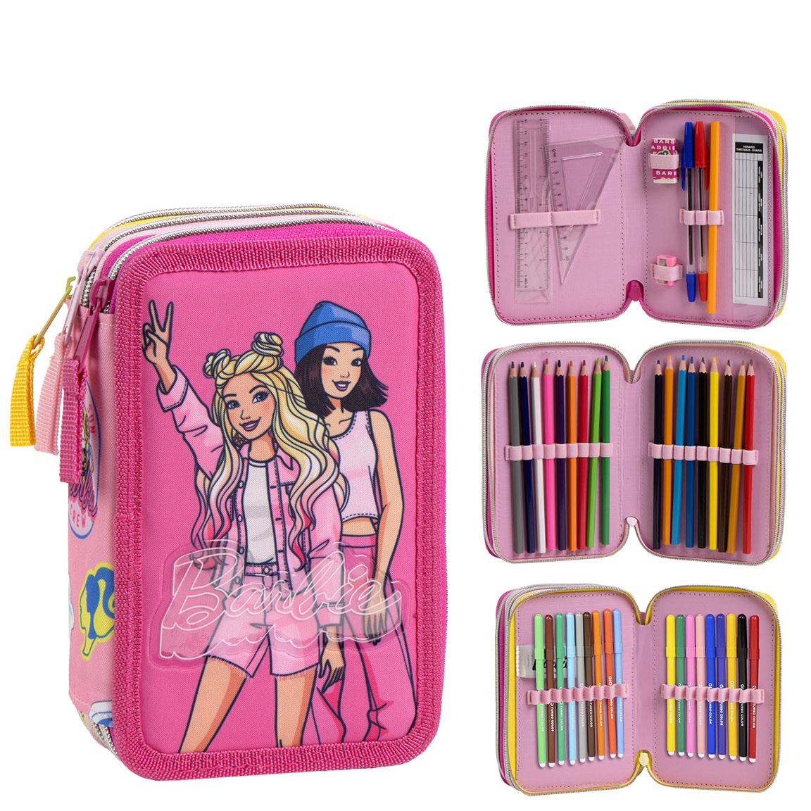 Plumier con accesorios giotto barbie