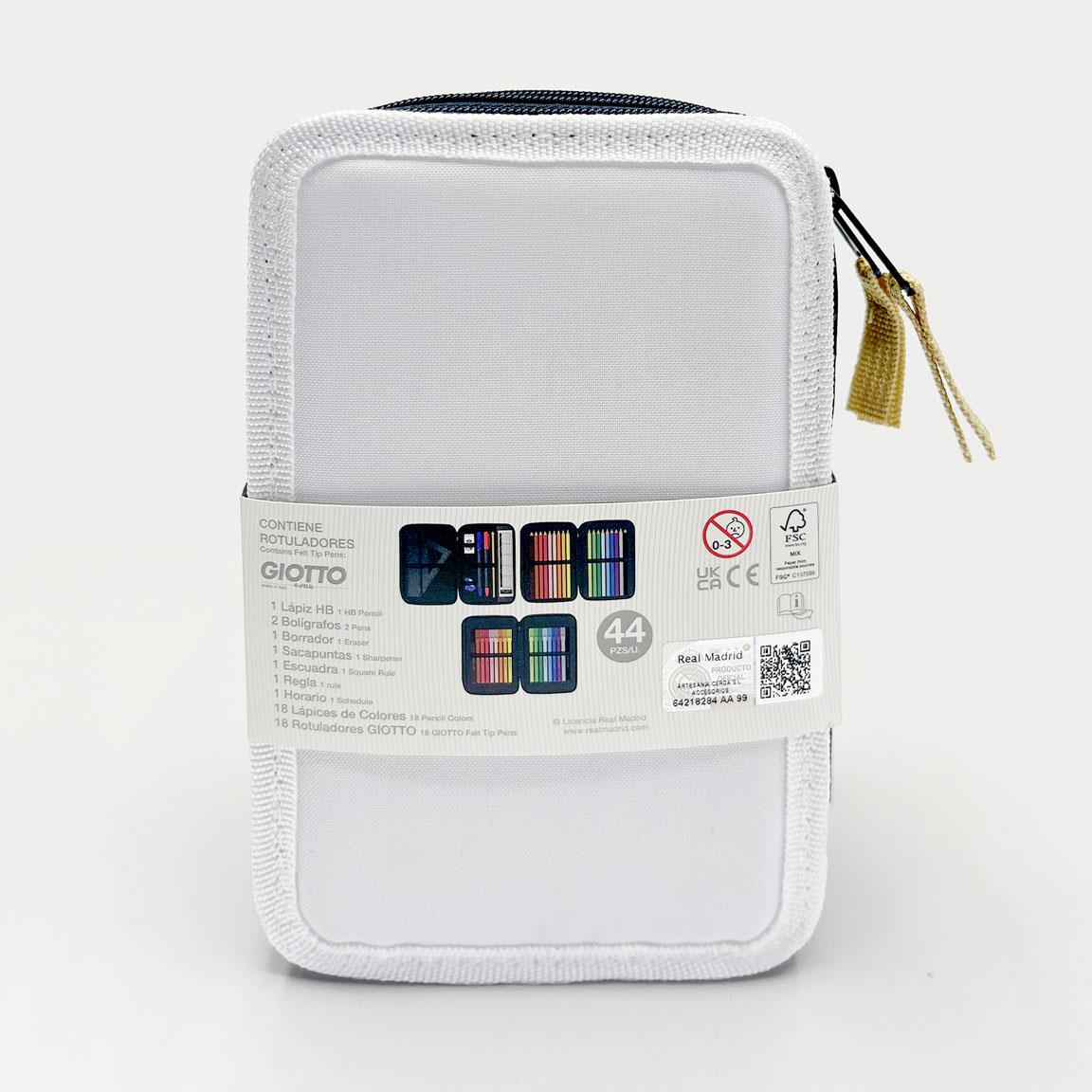 Plumier con accesorios giotto real madrid