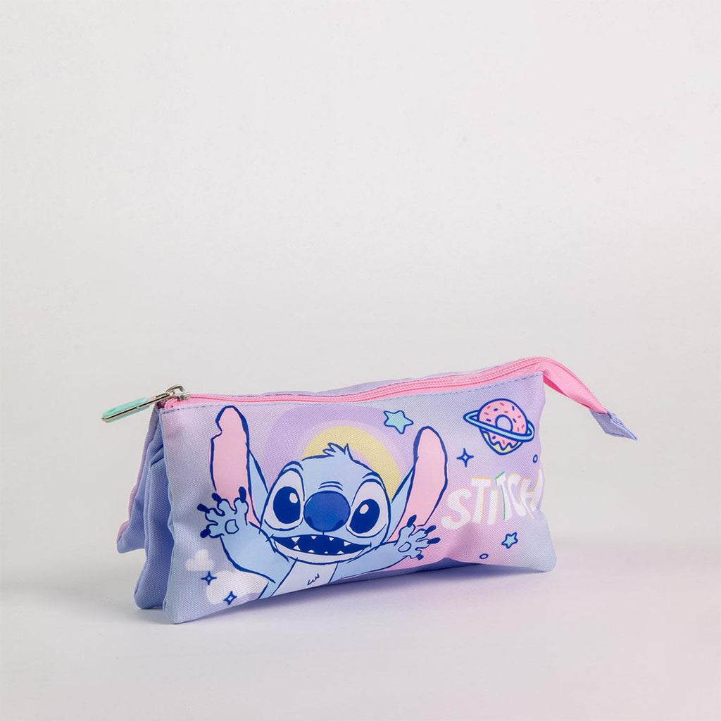 Estuche portatodo 3 compartimentos stitch