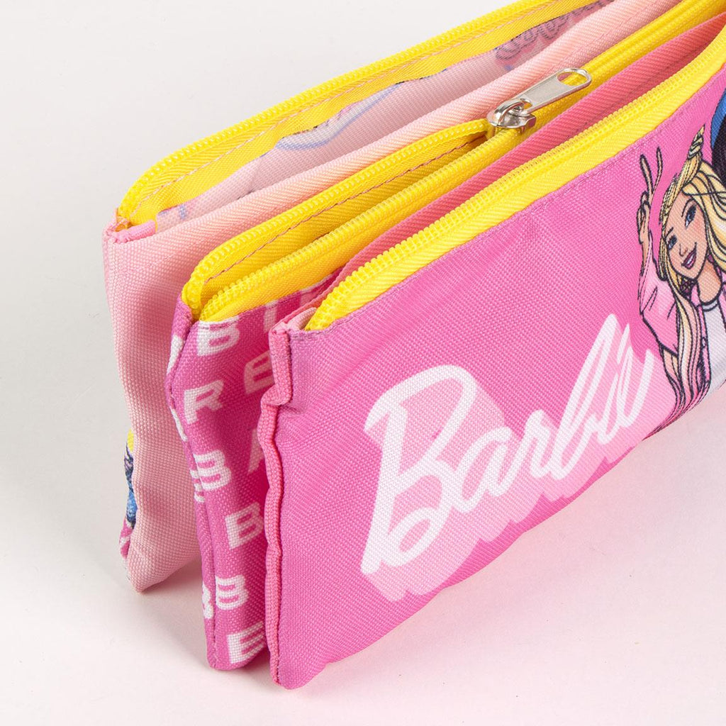 Estuche portatodo 3 compartimentos barbie