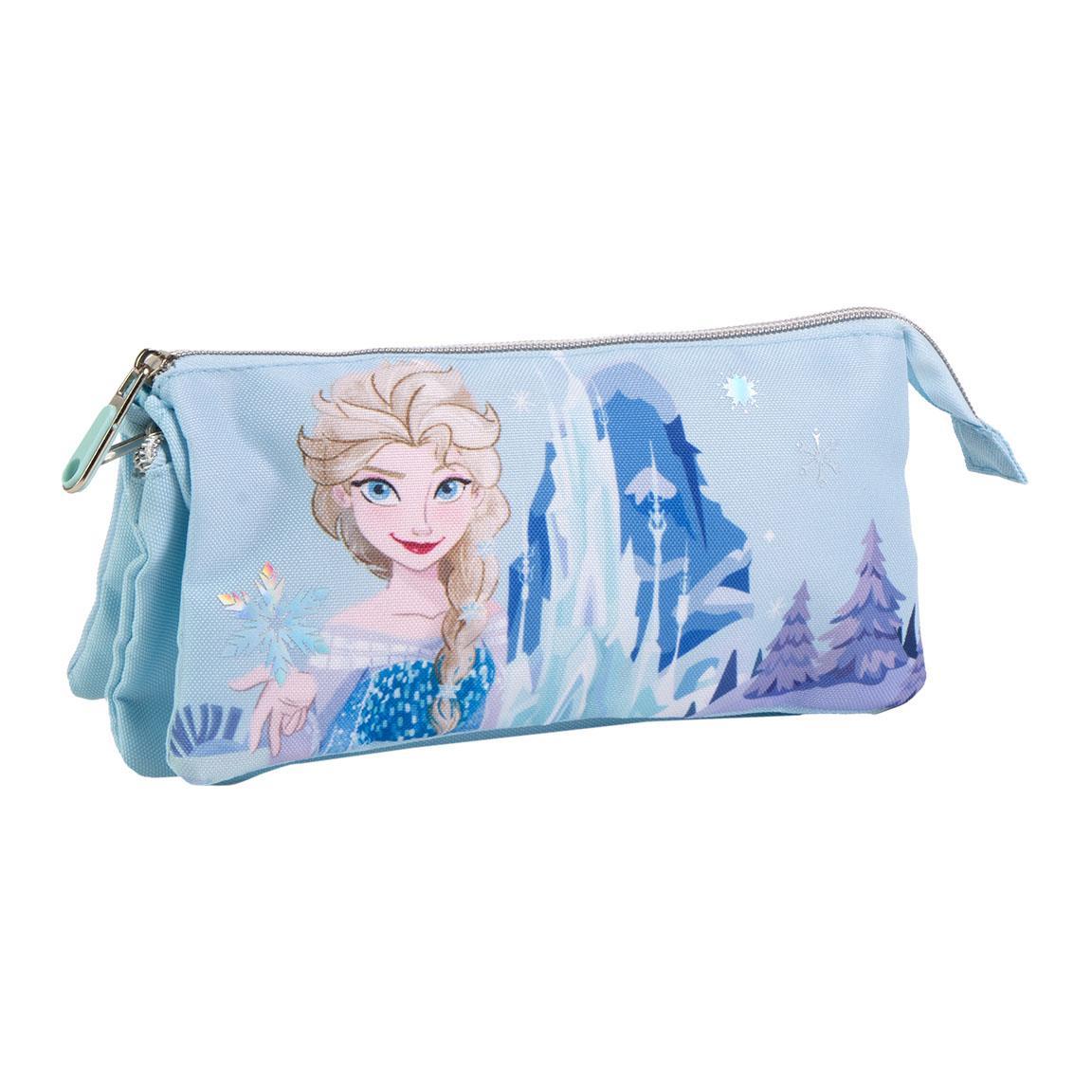 Estuche portatodo 3 compartimentos frozen