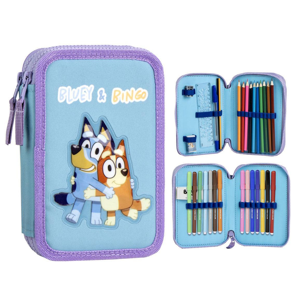 Plumier con accesorios bluey