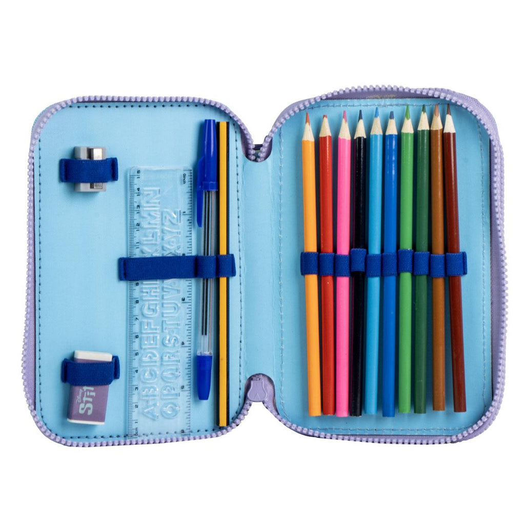 Plumier con accesorios stitch