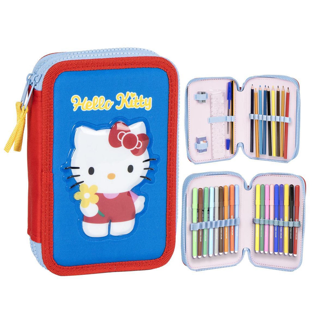 Plumier con accesorios hello kitty
