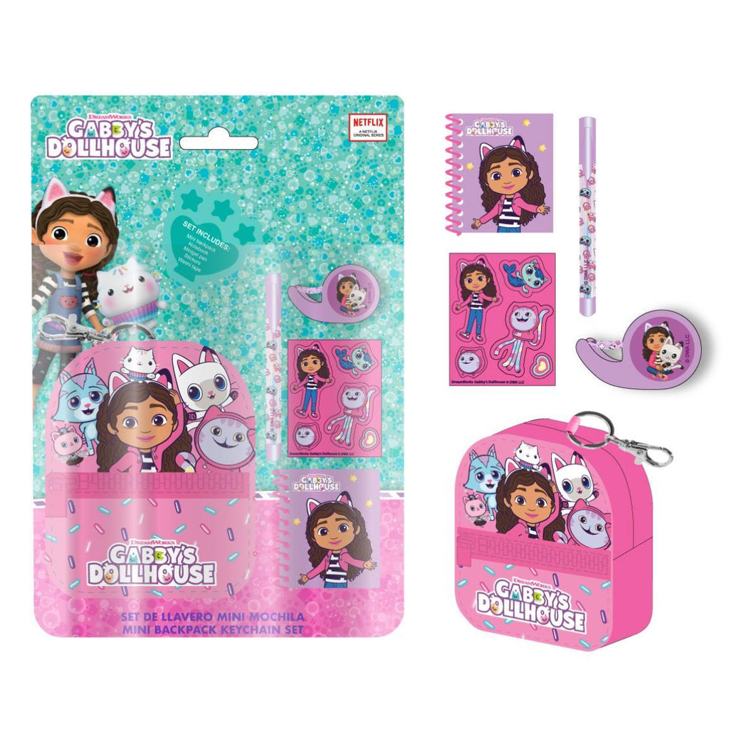 Set de papelería minimochila gabby´s dollhouse