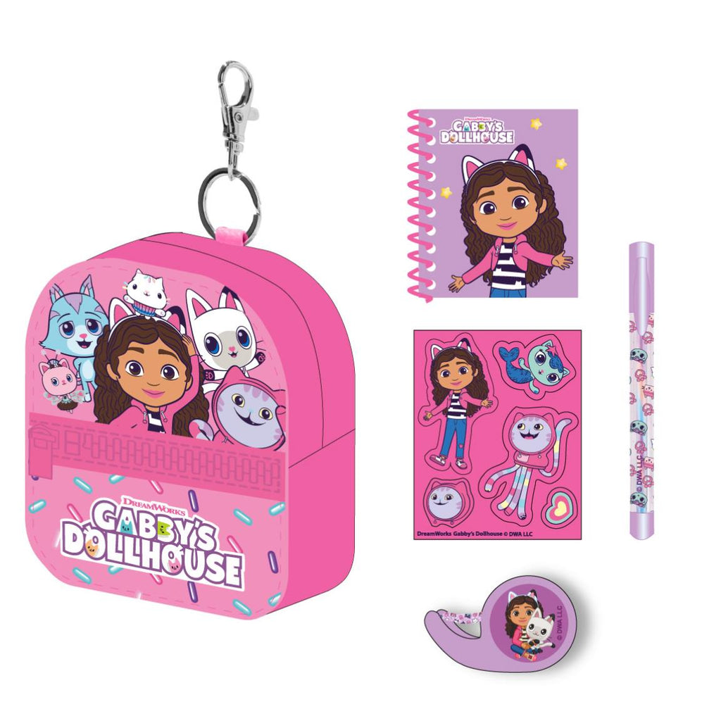 Set de papelería minimochila gabby´s dollhouse