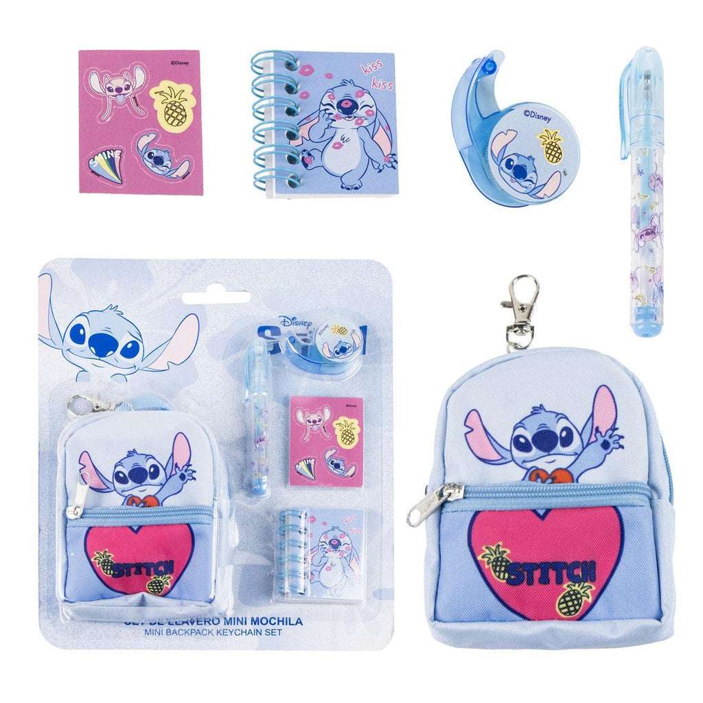 Set de papelería minimochila stitch