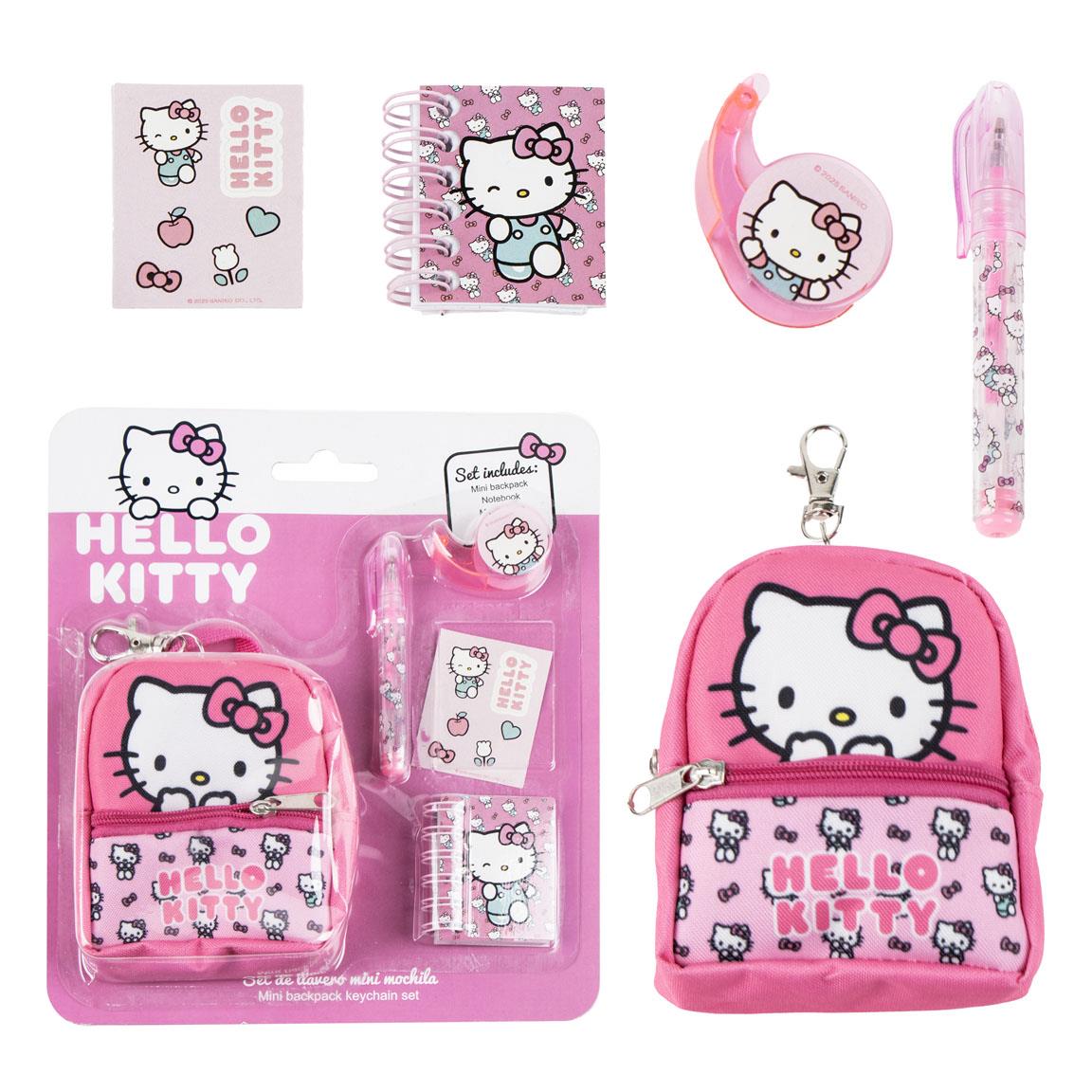 Set de papelería minimochila hello kitty