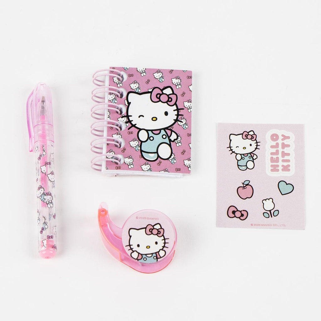 Set de papelería minimochila hello kitty