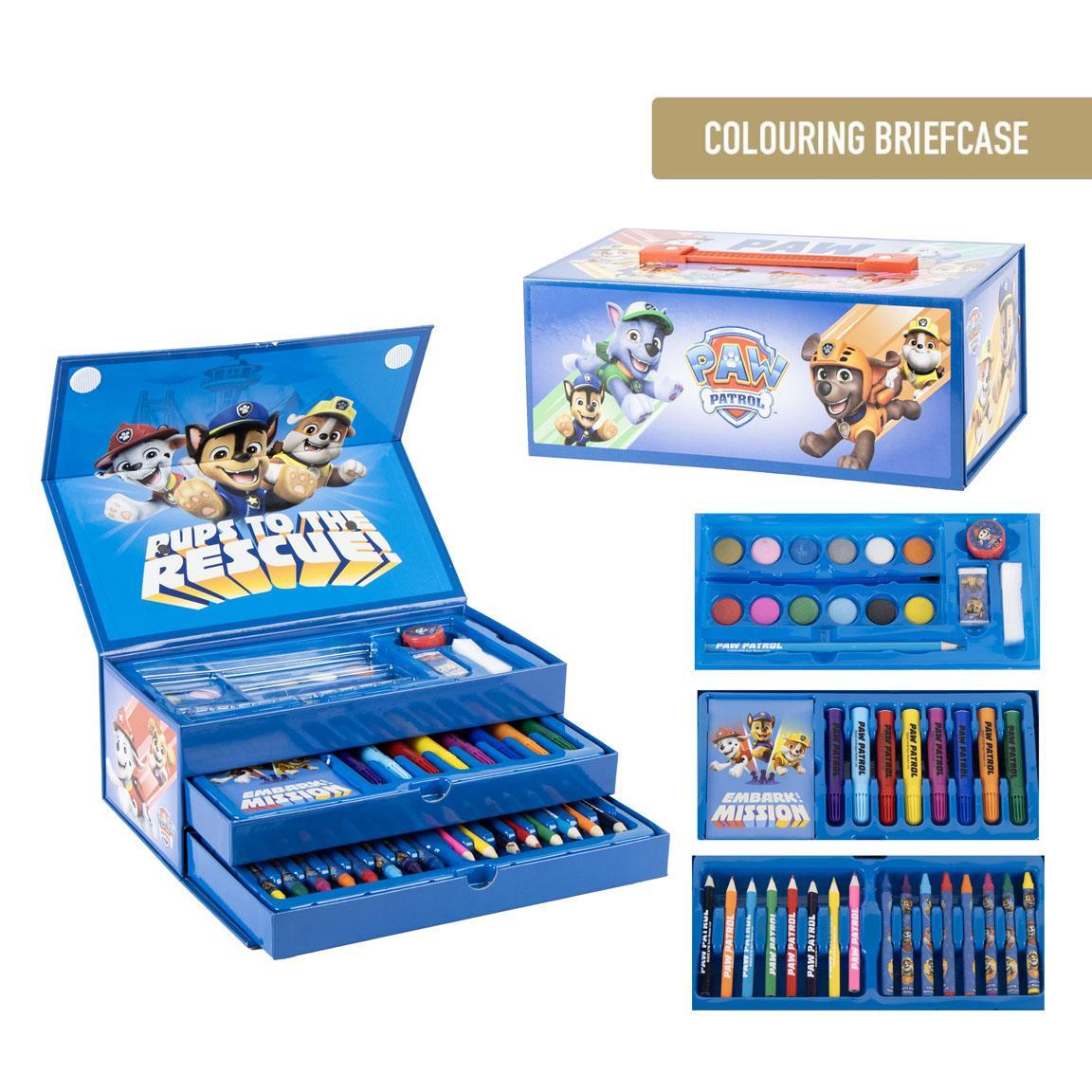 Set coloreable maletín paw patrol