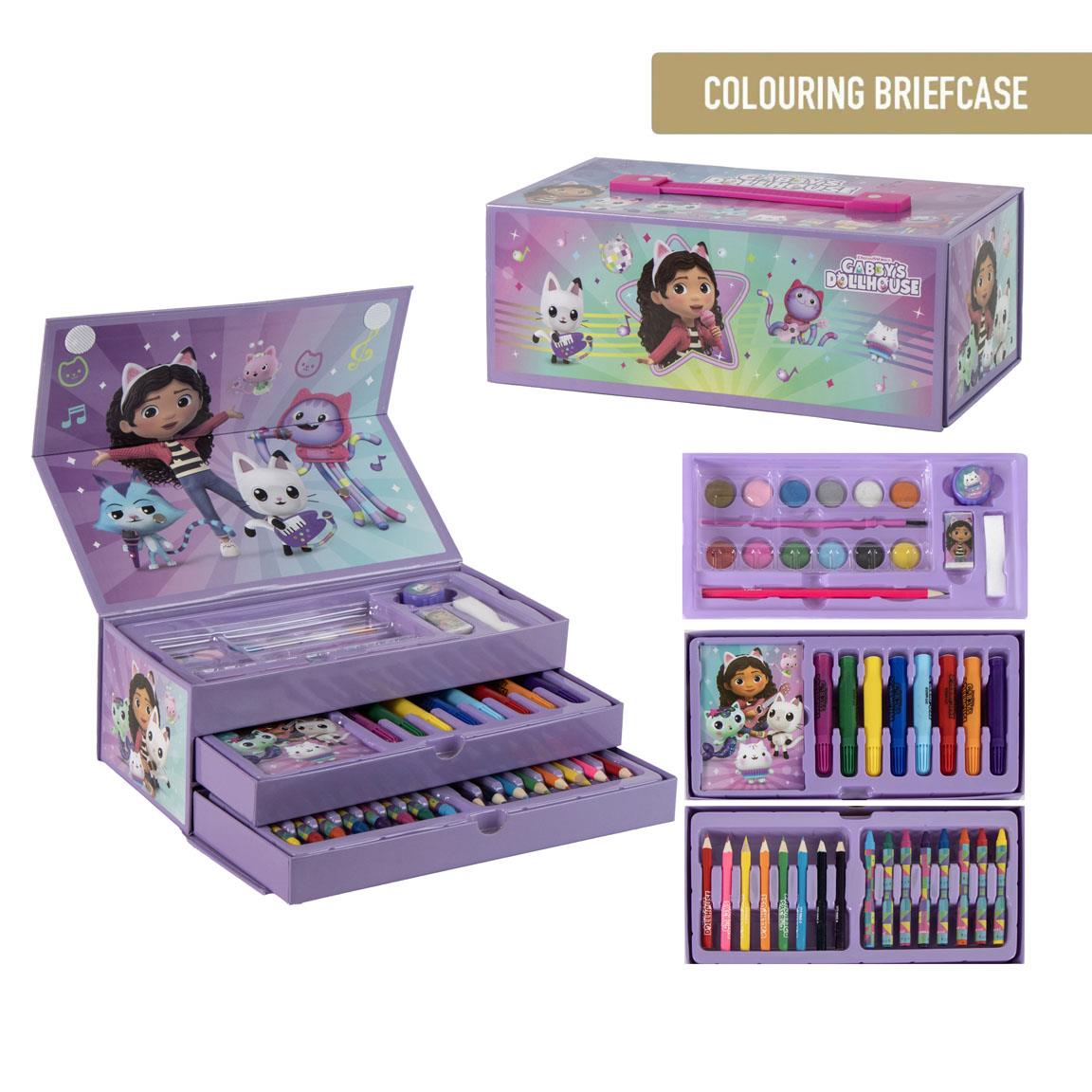 Set coloreable maletín gabby´s dollhouse
