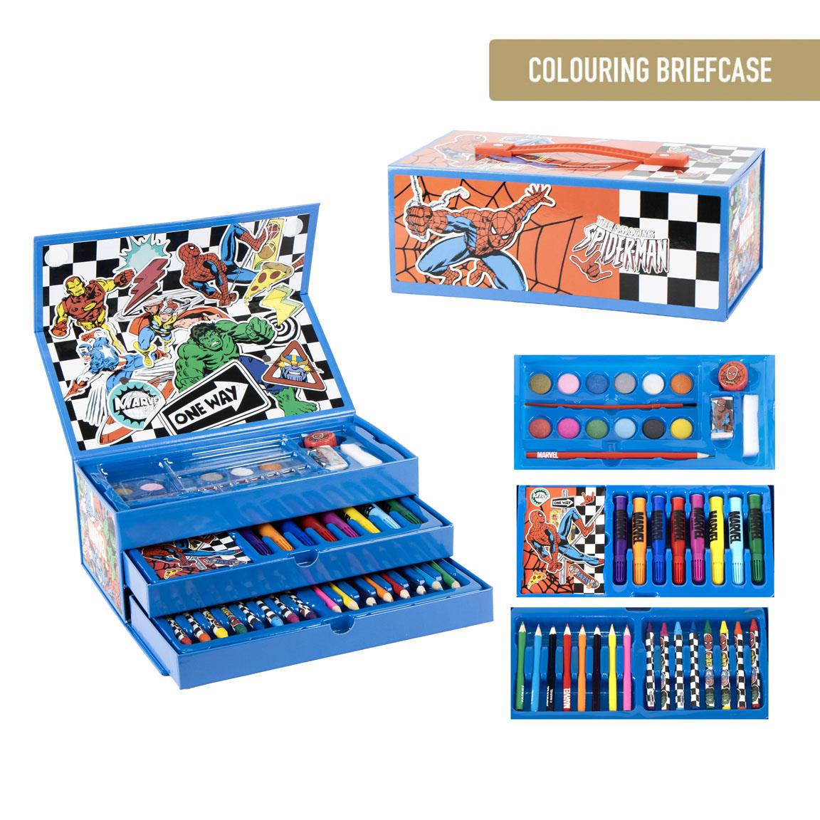 Set coloreable maletín avengers