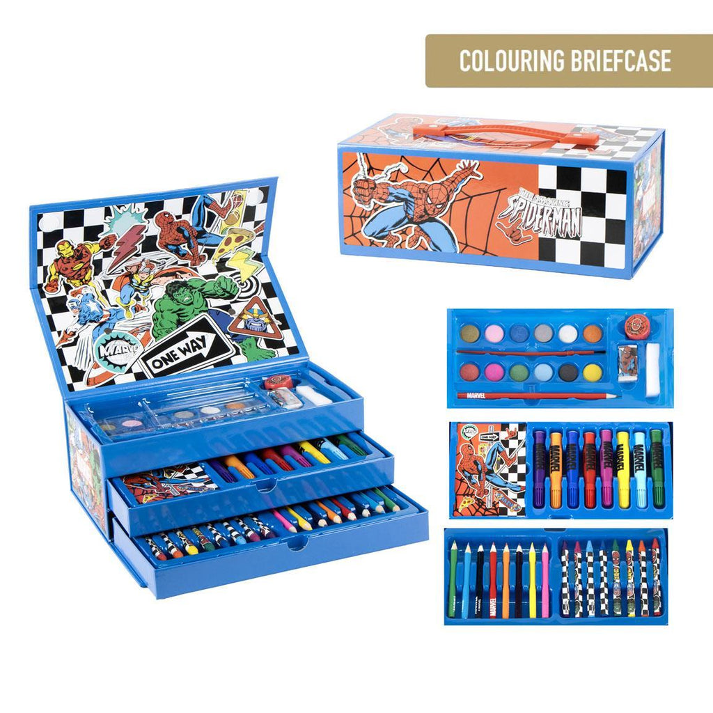 Set coloreable maletín avengers
