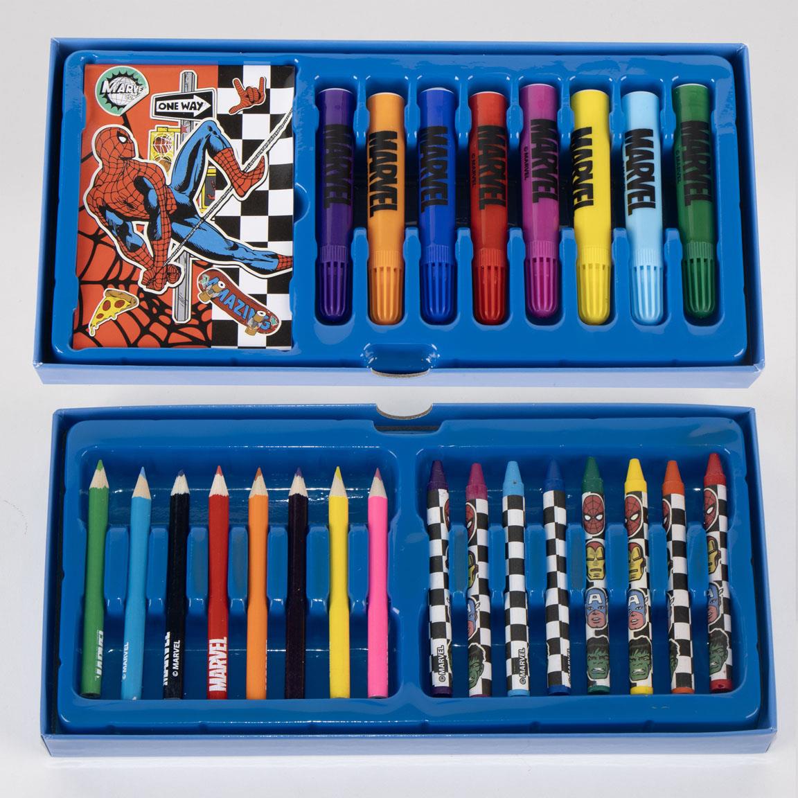 Set coloreable maletín avengers