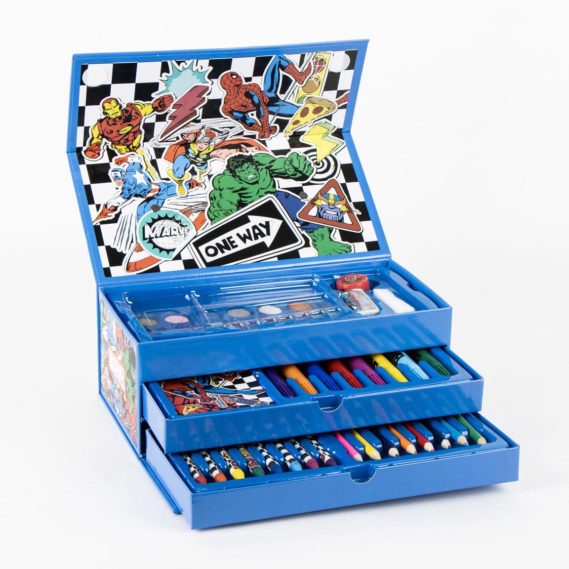 Set coloreable maletín avengers