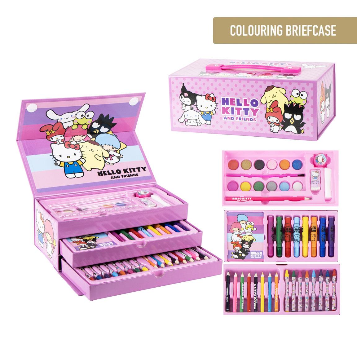 Set coloreable maletín hello kitty