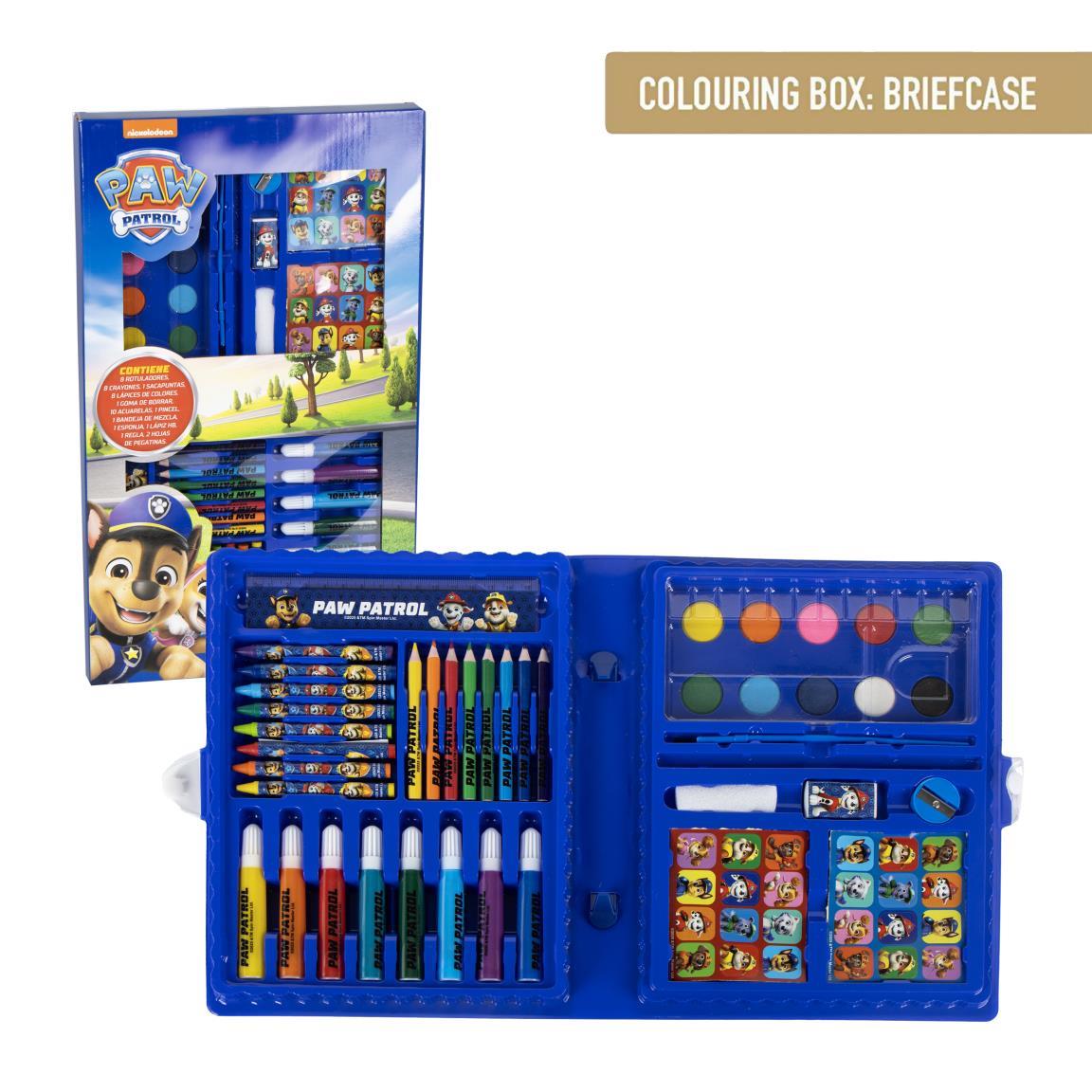 Set coloreable caja paw patrol