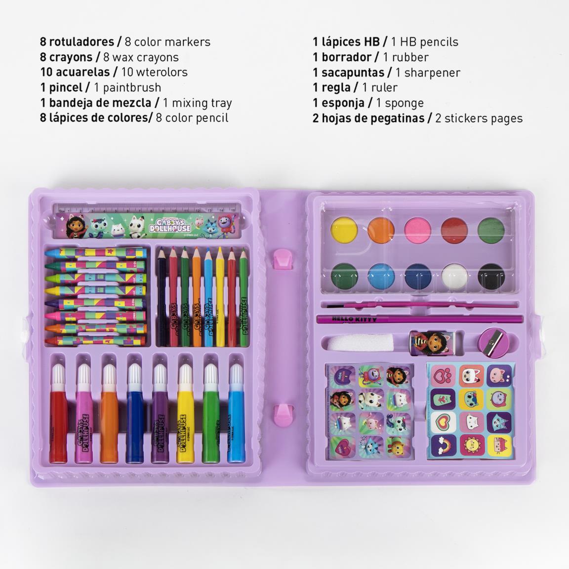 Set coloreable caja gabby´s dollhouse