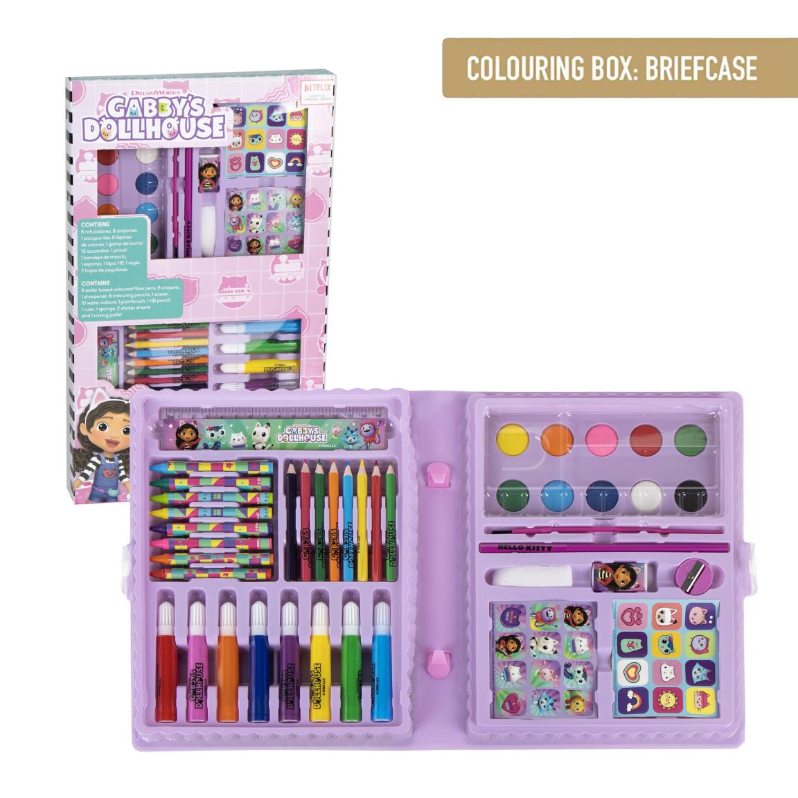 Set coloreable caja gabby´s dollhouse