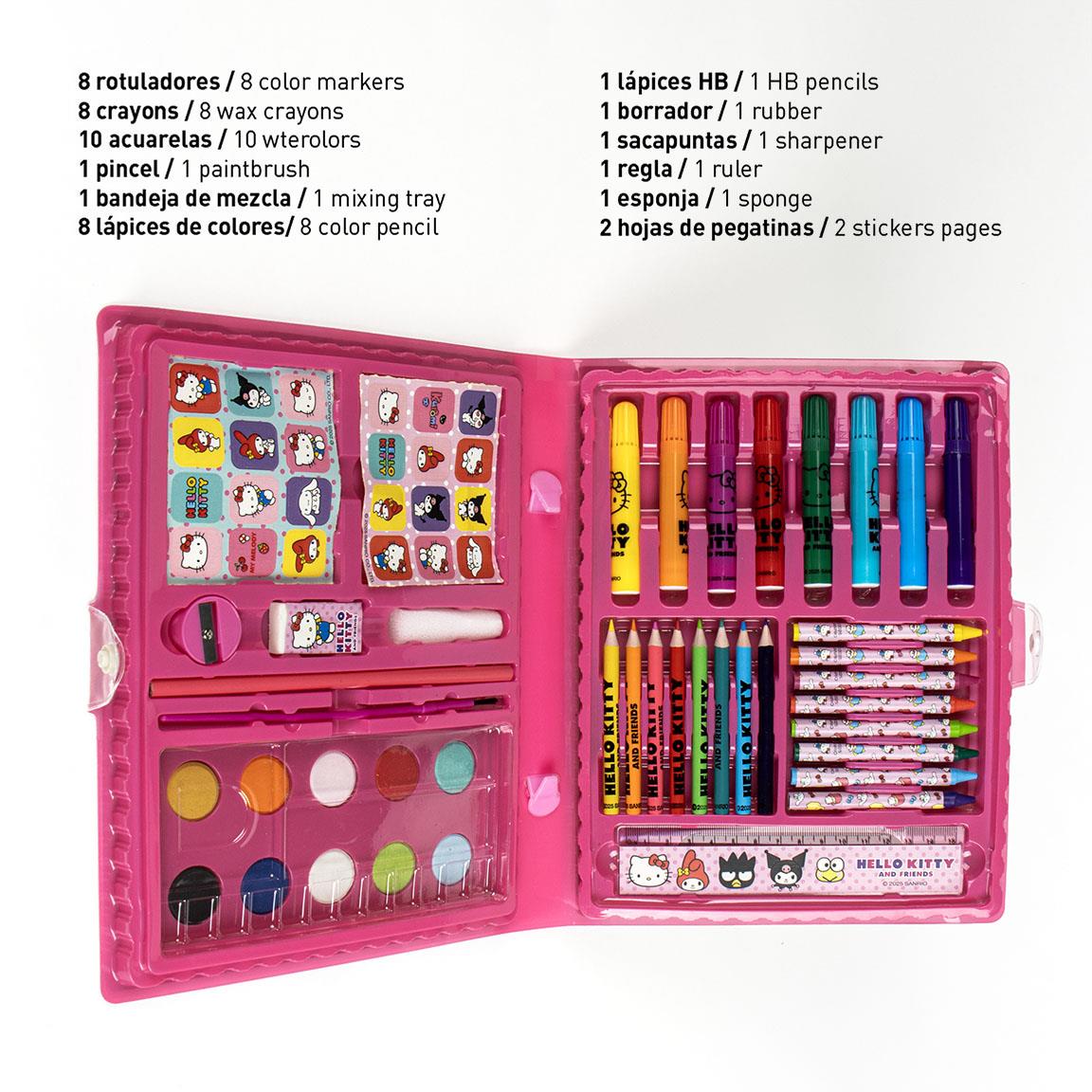 Set coloreable caja hello kitty
