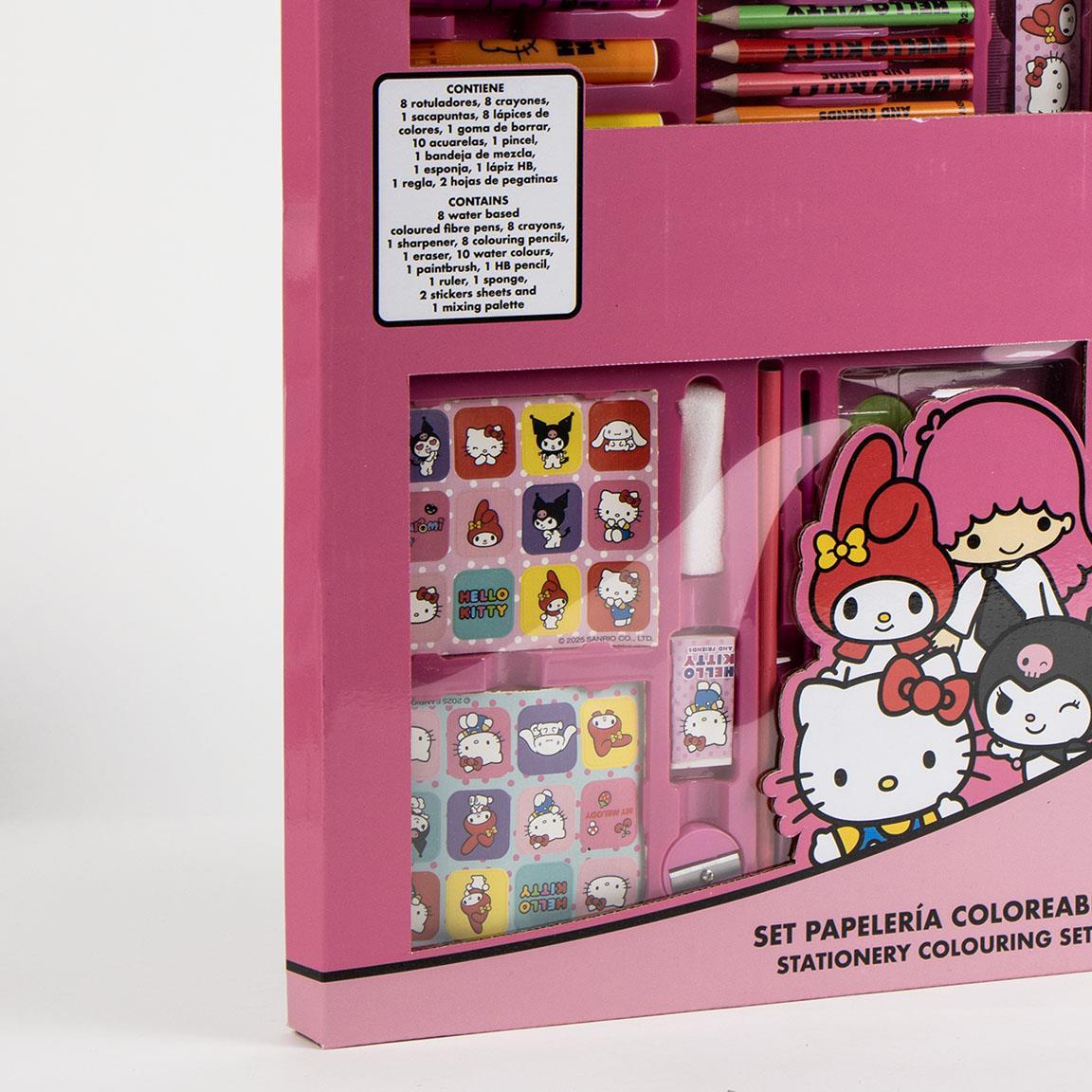 Set coloreable caja hello kitty