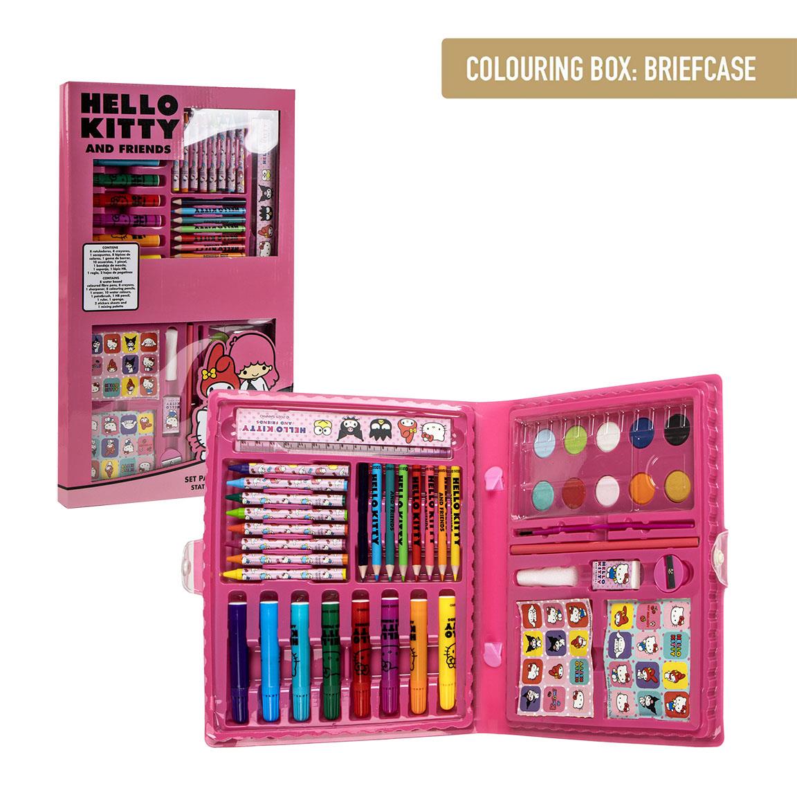 Set coloreable caja hello kitty