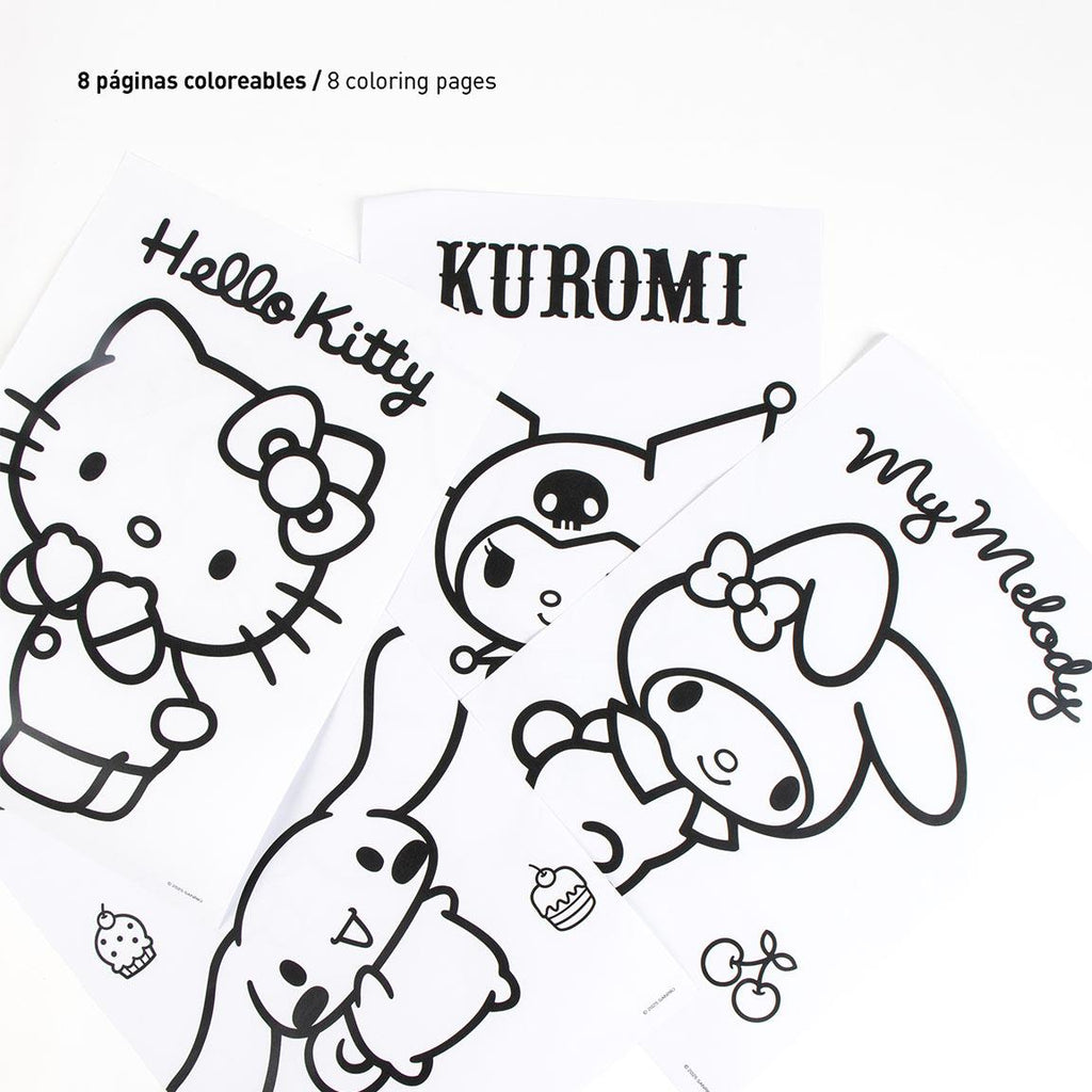 Set coloreable hello kitty