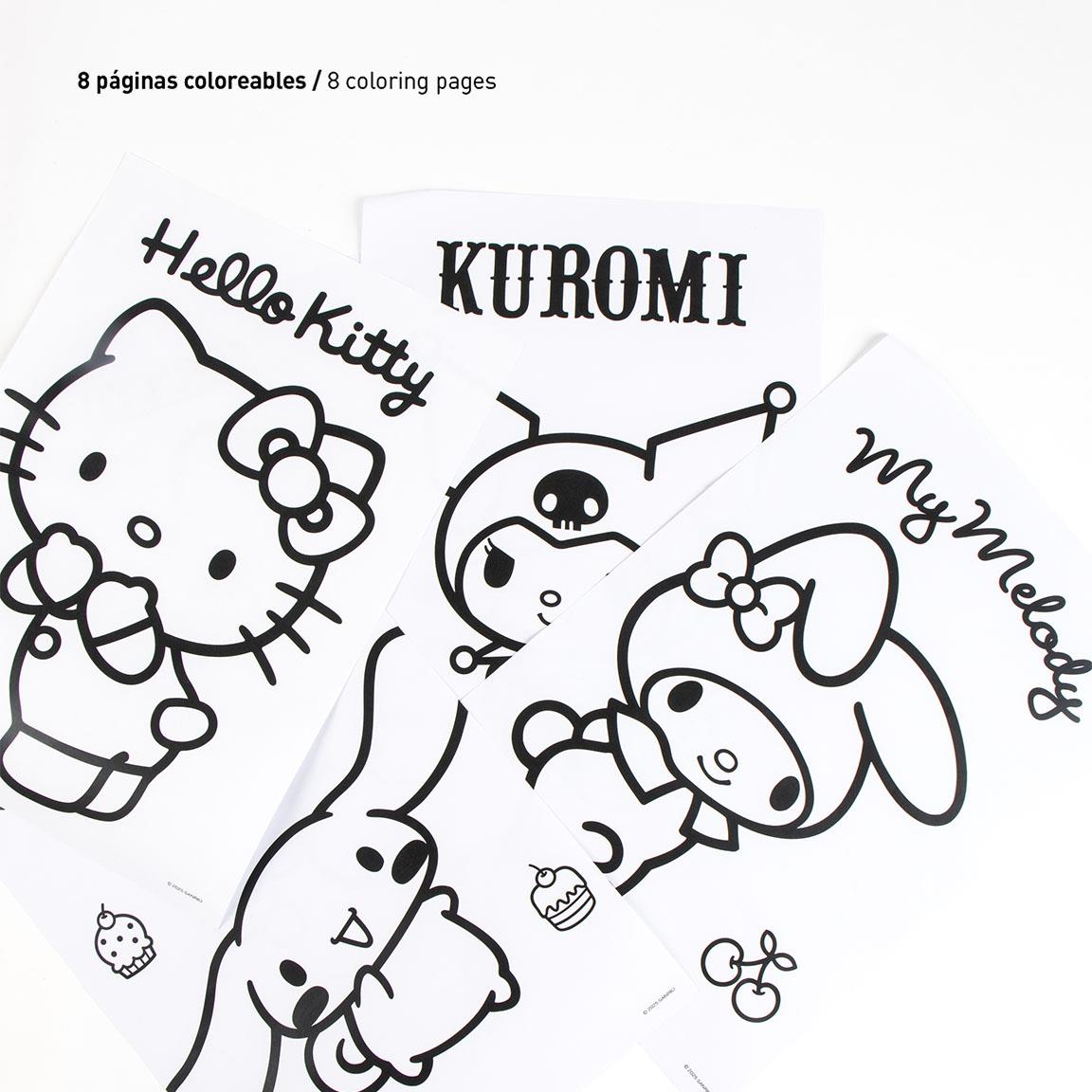 Set coloreable hello kitty