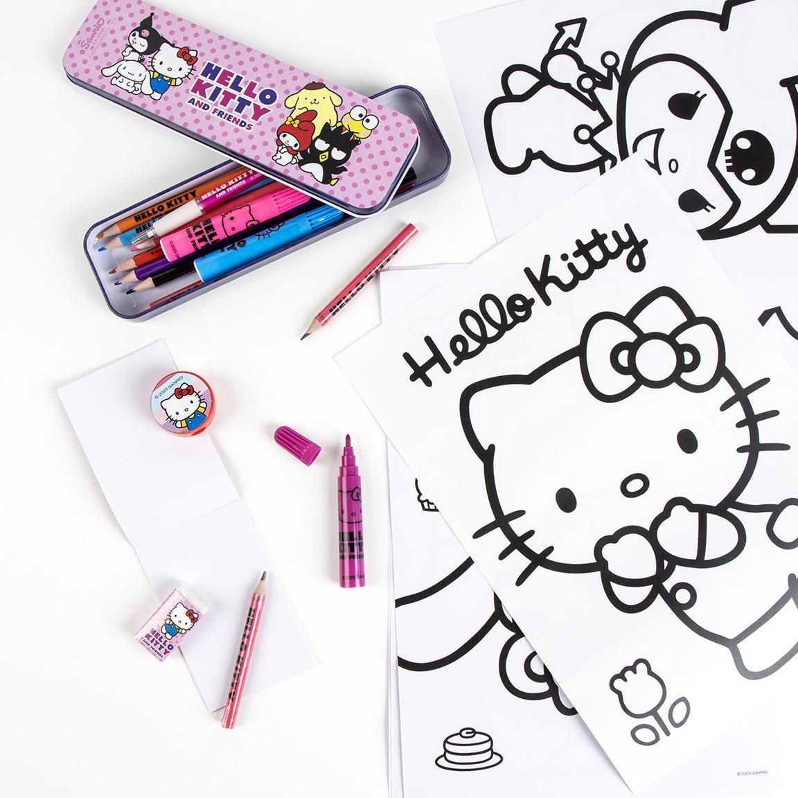 Set coloreable hello kitty