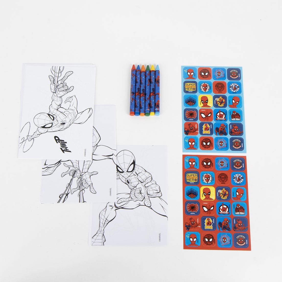 Album actividades coloreable spiderman