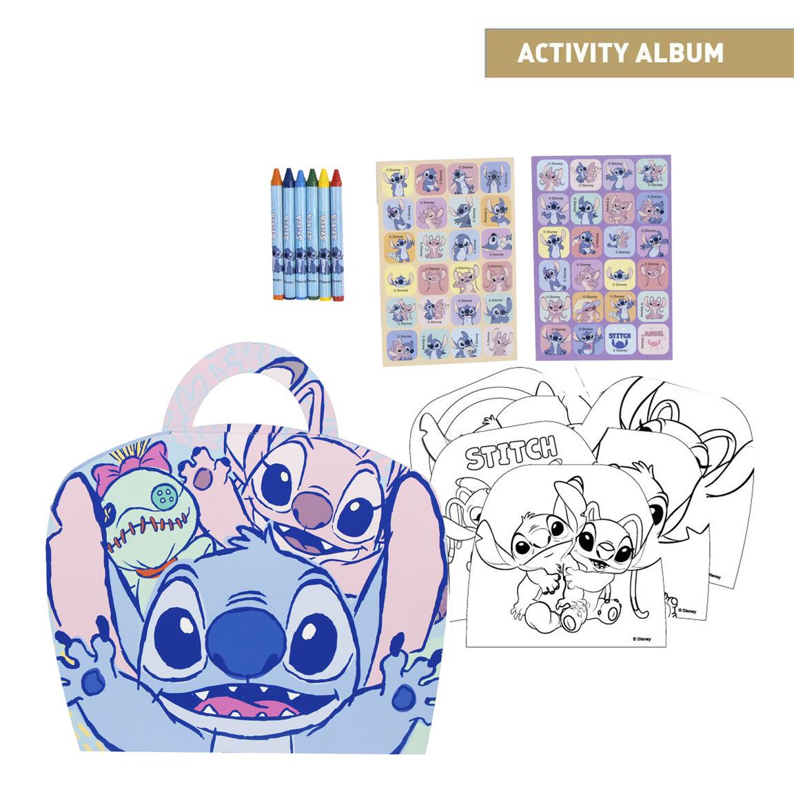 Album actividades coloreable stitch