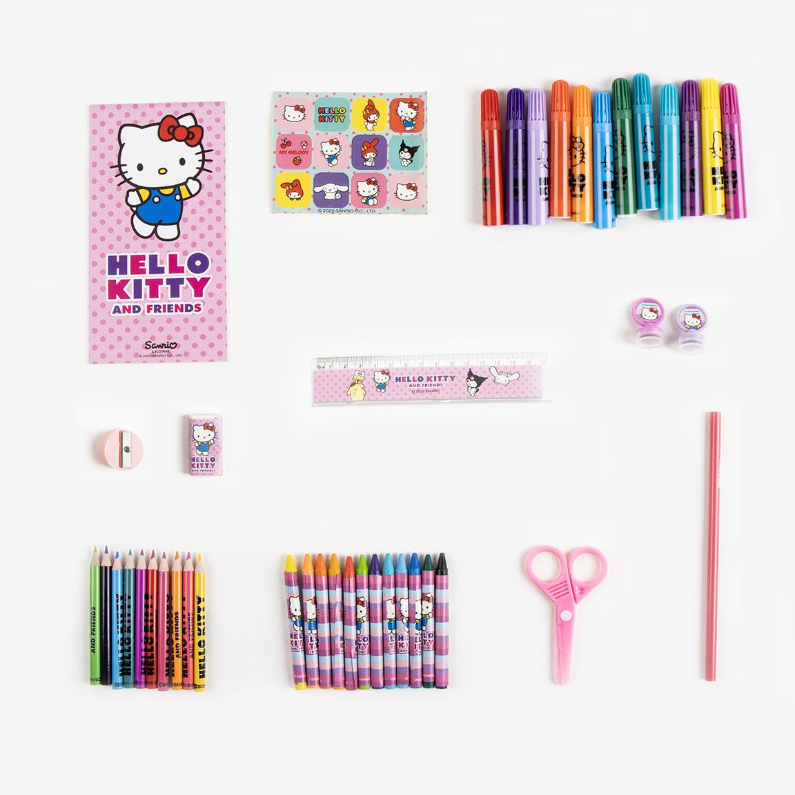 Set coloreable maletín hello kitty