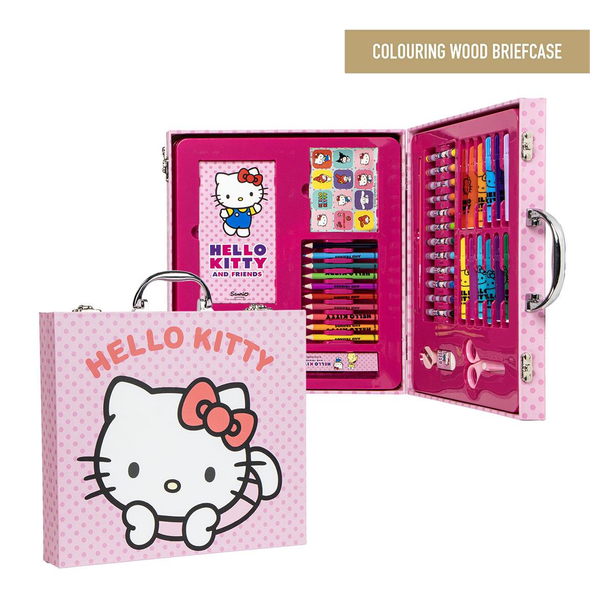 Set coloreable maletín hello kitty