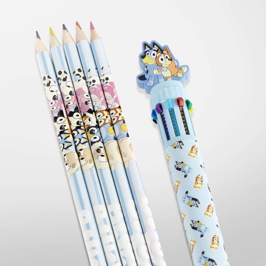 Set papelería escolar eva bluey