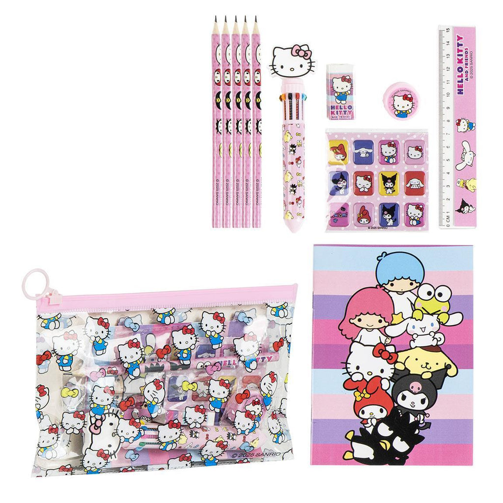 Set papelería escolar eva hello kitty