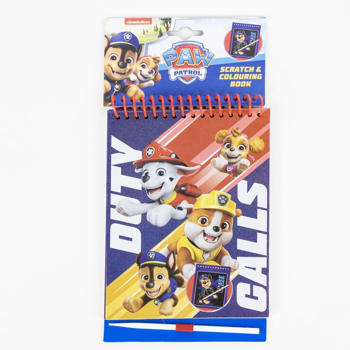 Set de papelería scratch book paw patrol