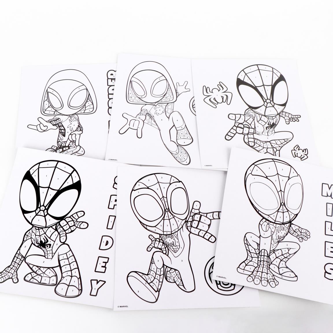 Set coloreable números spidey