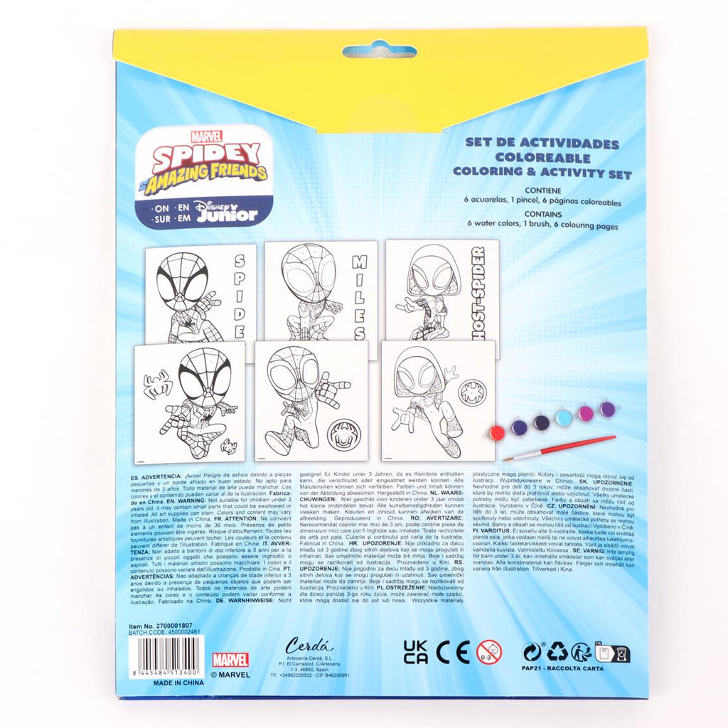 Set coloreable números spidey