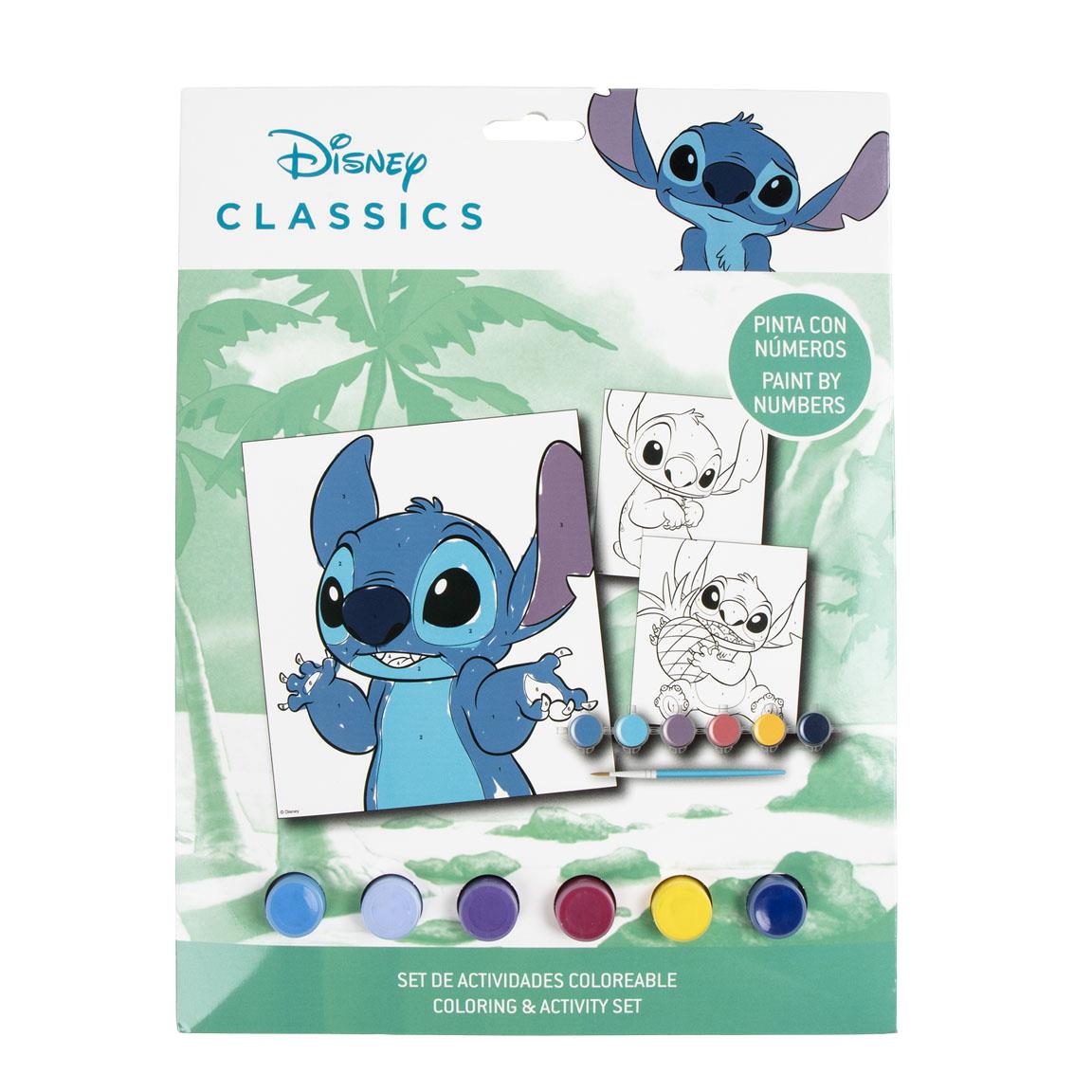 Set coloreable números stitch