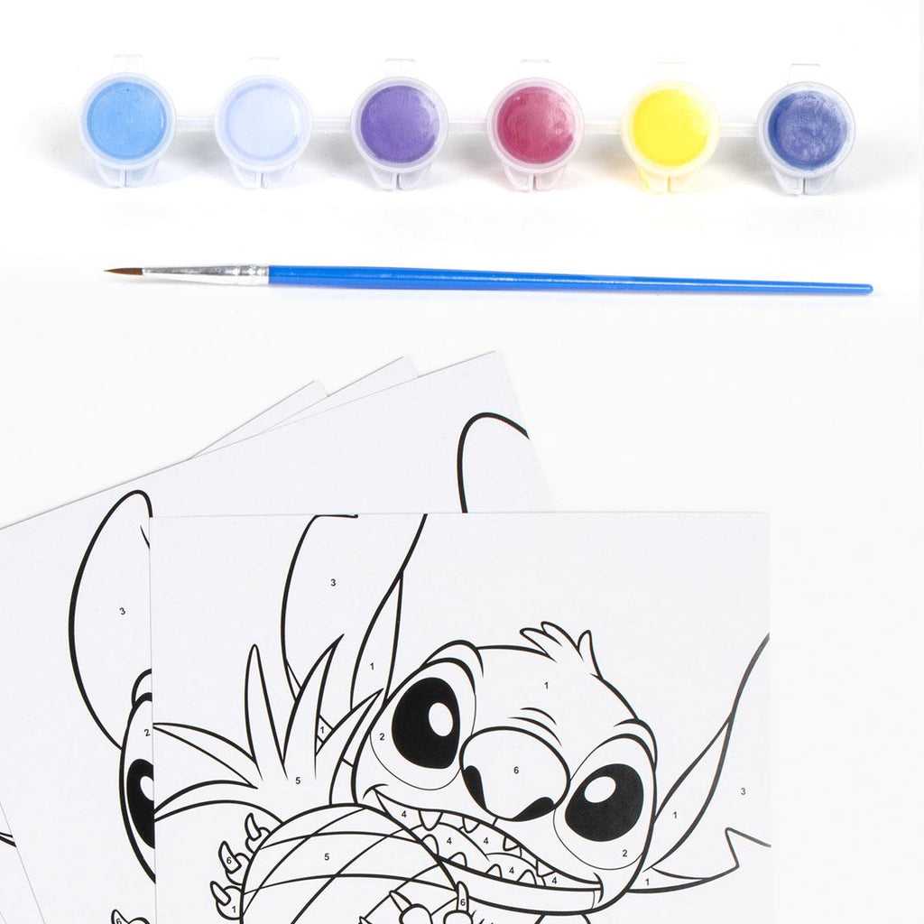Set coloreable números stitch