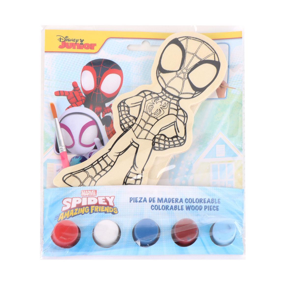 Figuras coloreables madera spidey