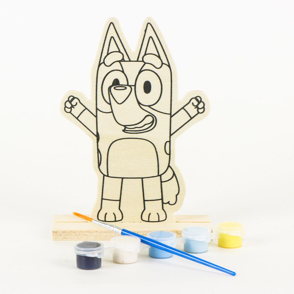 Figuras coloreables madera bluey