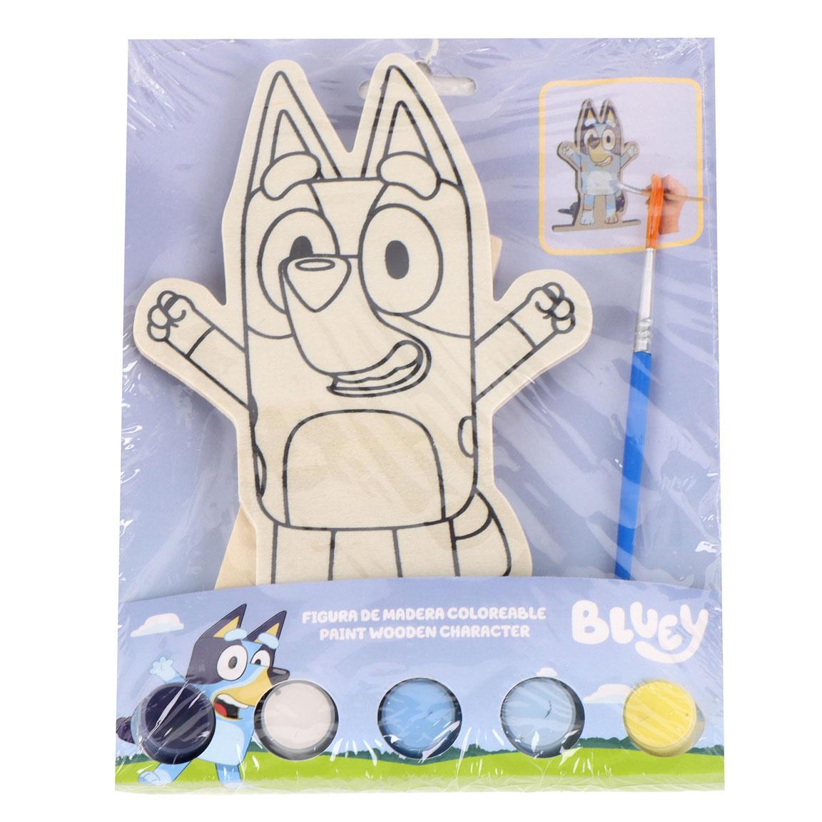 Figuras coloreables madera bluey