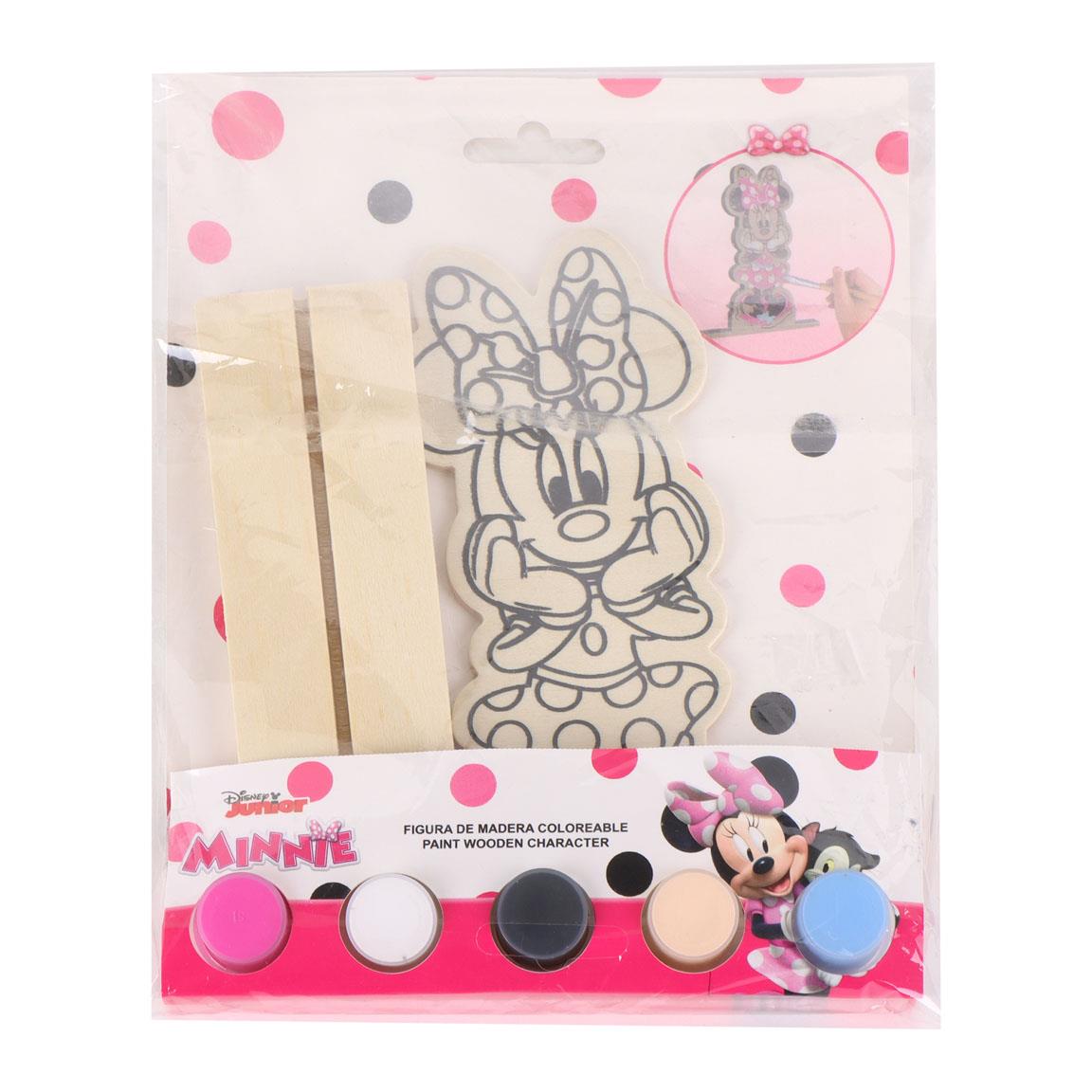Figuras coloreables madera minnie